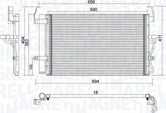 Magneti Marelli 350203894000 - Condensador, aire acondicionado parts5.com