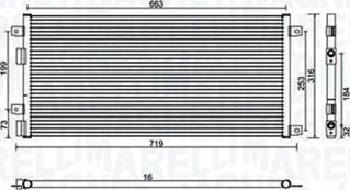 Magneti Marelli 350203887000 - Kondenzator, klimatska naprava parts5.com