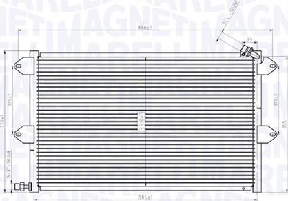 Magneti Marelli 350203831000 - Condensador, aire acondicionado parts5.com