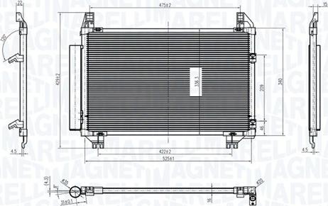 Magneti Marelli 350203837000 - Кондензатор, климатизация parts5.com