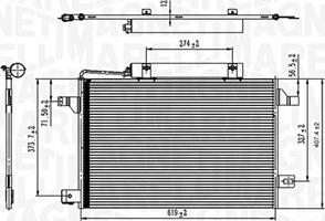 Magneti Marelli 350203745000 - Kondensaator,kliimaseade parts5.com