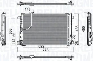 Magneti Marelli 350203755000 - Condenser, air conditioning parts5.com