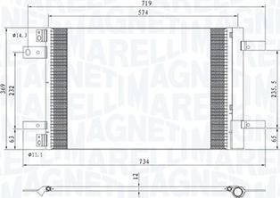 Magneti Marelli 350203766000 - Kondenzátor klimatizácie parts5.com