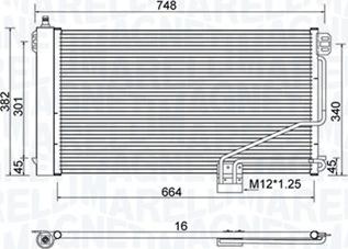 Magneti Marelli 350203738000 - Condenser, air conditioning parts5.com