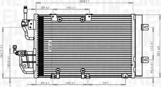 Magneti Marelli 350203771000 - Condensador, aire acondicionado parts5.com