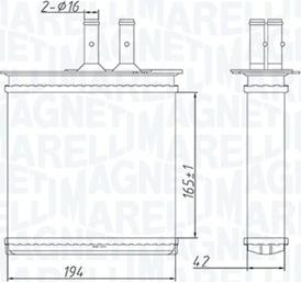 Magneti Marelli 350218493000 - Schimbator caldura, incalzire habitaclu parts5.com