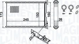 Magneti Marelli 350218455000 - Schimbator caldura, incalzire habitaclu parts5.com