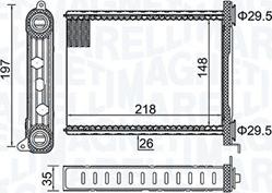 Magneti Marelli 350218464000 - Radiador de calefacción parts5.com