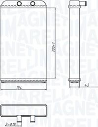 Magneti Marelli 350218402000 - Heat Exchanger, interior heating parts5.com