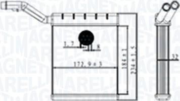 Magneti Marelli 350218480000 - Schimbator caldura, incalzire habitaclu parts5.com