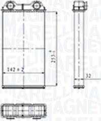 Magneti Marelli 350218439000 - Izmjenjivač topline, grijanje unutrašnjosti parts5.com