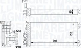 Magneti Marelli 350218435000 - Radiador de calefacción parts5.com