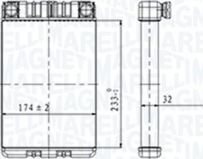 Magneti Marelli 350218428000 - Heat Exchanger, interior heating parts5.com