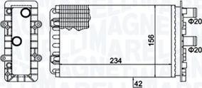 Magneti Marelli 350218475000 - Výměník tepla, vnitřní vytápění parts5.com