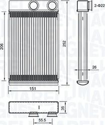 Magneti Marelli 350218478000 - Radiador de calefacción parts5.com