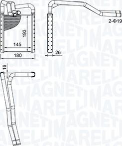 Magneti Marelli 350218508000 - Radiador de calefacción parts5.com