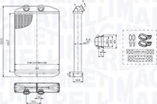 Magneti Marelli 350218519000 - Výměník tepla, vnitřní vytápění parts5.com