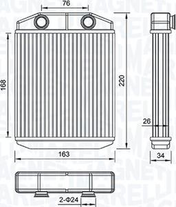 Magneti Marelli 350218516000 - Wärmetauscher, Innenraumheizung parts5.com