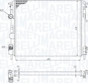 Magneti Marelli 350213195200 - Hűtő, motorhűtés parts5.com