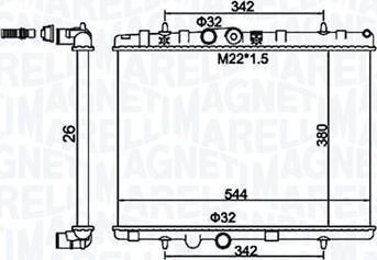 Magneti Marelli 350213156100 - Ψυγείο, ψύξη κινητήρα parts5.com