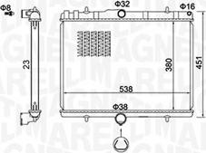 Magneti Marelli 350213151800 - Hladnjak, hlađenje motora parts5.com