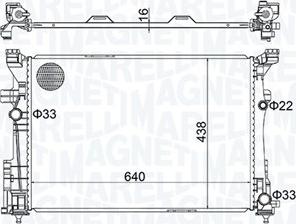 Magneti Marelli 350213158600 - Radiator, racire motor parts5.com