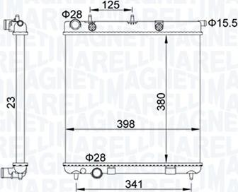 Magneti Marelli 350213153700 - Ψυγείο, ψύξη κινητήρα parts5.com