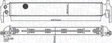Magneti Marelli 350213166800 - Radiator, engine cooling parts5.com