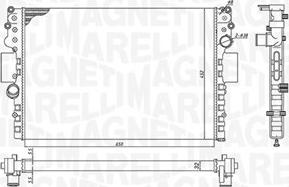 Magneti Marelli 350213183800 - Radiateur, refroidissement du moteur parts5.com