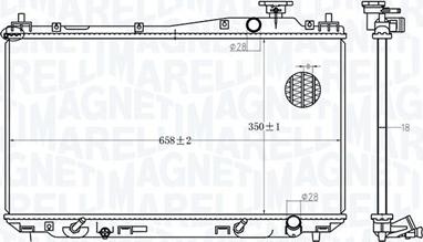 Magneti Marelli 350213182700 - Hladnjak, hlađenje motora parts5.com