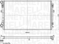 Magneti Marelli 350213173400 - Radiador, refrigeración del motor parts5.com