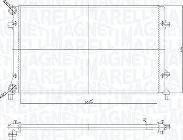 Magneti Marelli 350213853000 - Radiator, engine cooling parts5.com