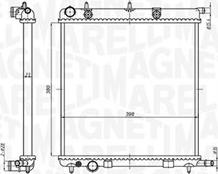 Magneti Marelli 350213819000 - Radiador, refrigeración del motor parts5.com