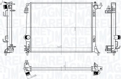 Magneti Marelli 350213207500 - Radiator, engine cooling parts5.com