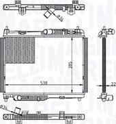 Magneti Marelli 350213215600 - Radiator, racire motor parts5.com