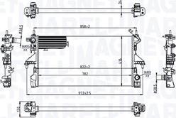 Magneti Marelli 350213216700 - Chladič, chlazení motoru parts5.com