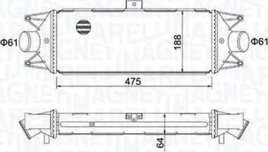 Magneti Marelli 351319204010 - Intercooler, compresor parts5.com