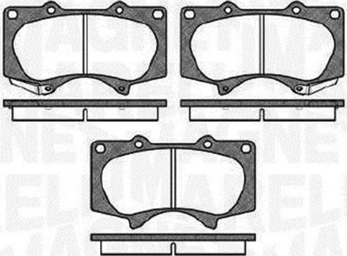 Magneti Marelli 363916060409 - Juego de pastillas de freno parts5.com