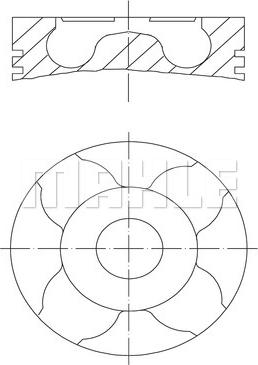 MAHLE 040 06 00 - Kolben parts5.com