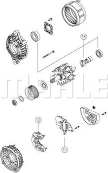 MAHLE MG 802 - Генератор parts5.com