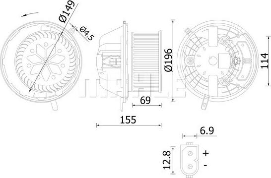 MAHLE AB 219 000S - Interior Blower parts5.com