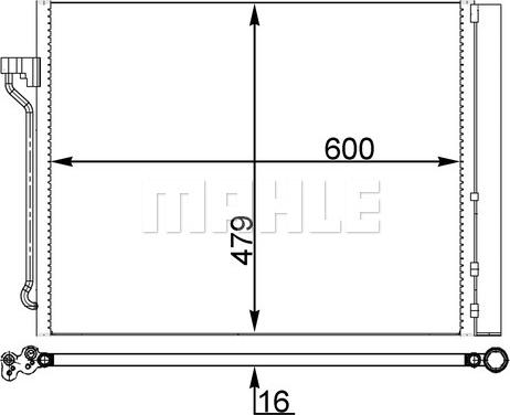 MAHLE AC 463 000S - Condensador, aire acondicionado parts5.com