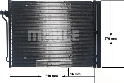 MAHLE AC 463 000S - Condensador, aire acondicionado parts5.com