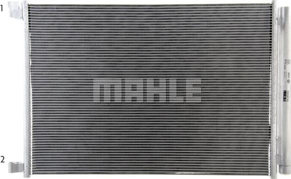 MAHLE AC 412 000P - Condensador, aire acondicionado parts5.com