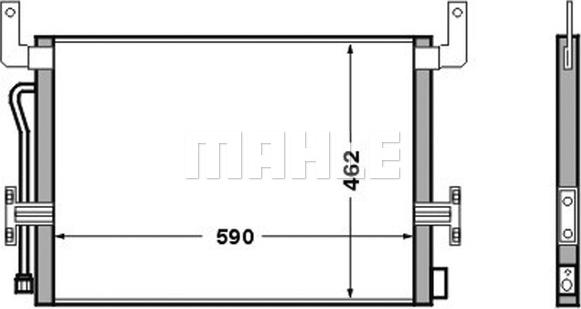 MAHLE AC 524 000S - Skraplacz, klimatyzacja parts5.com