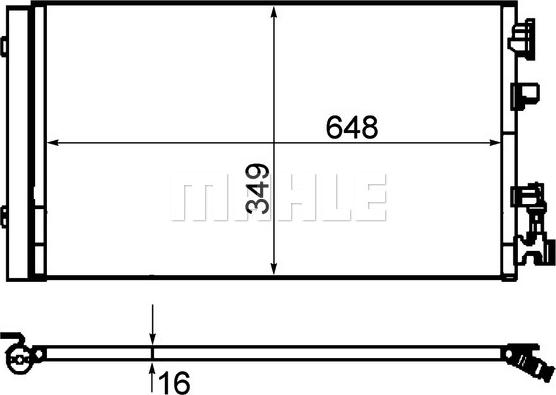 MAHLE AC 630 000P - Condensator, climatizare parts5.com