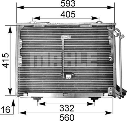 MAHLE AC 168 000P - Condensador, aire acondicionado parts5.com