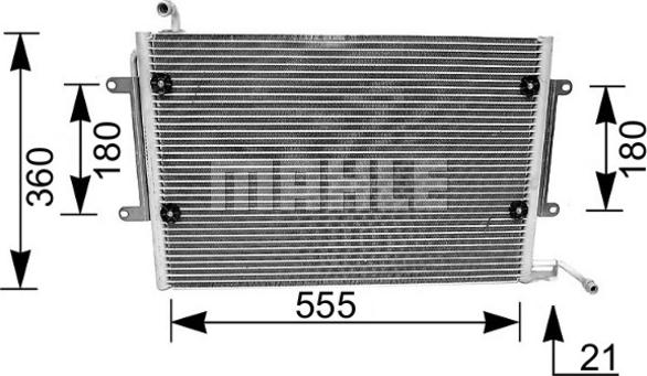 MAHLE AC 172 000S - Condensador, aire acondicionado parts5.com