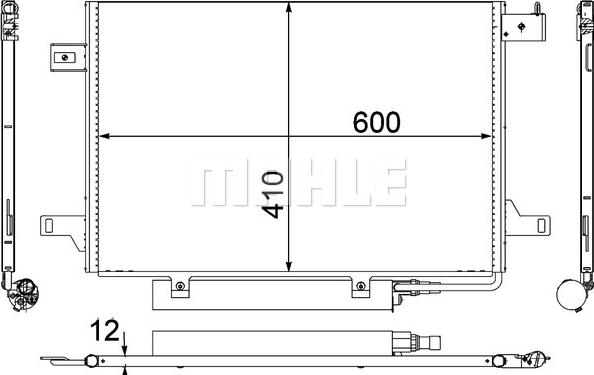 MAHLE AC 369 000P - Condenser, air conditioning parts5.com