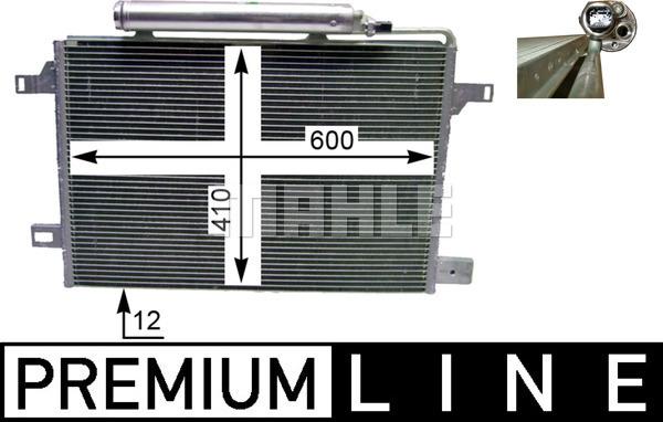 MAHLE AC 369 000P - Condenser, air conditioning parts5.com